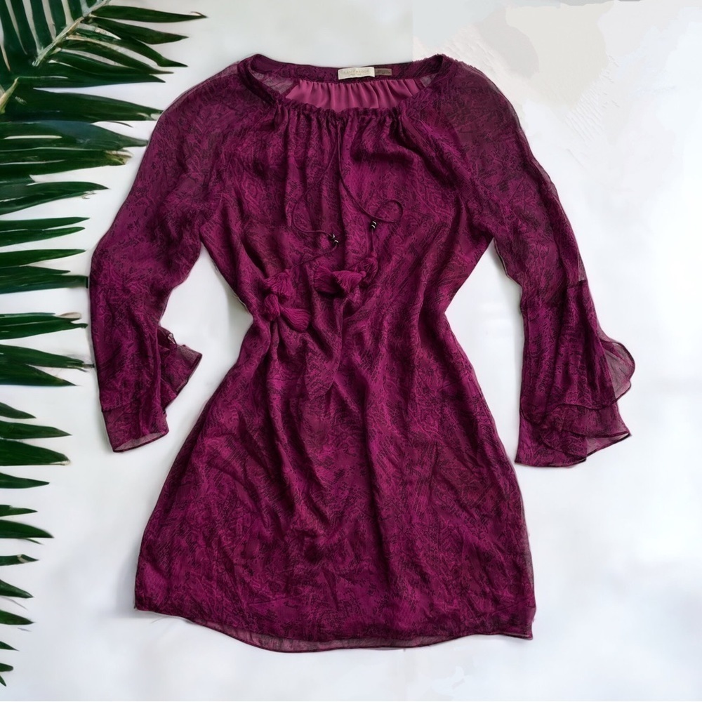 Ramy Brook Dresses Ramy Brook Printed Ruby Silk Shift Dress M Purple snake